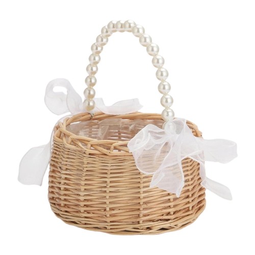 Flower girl basket with - basket, liner