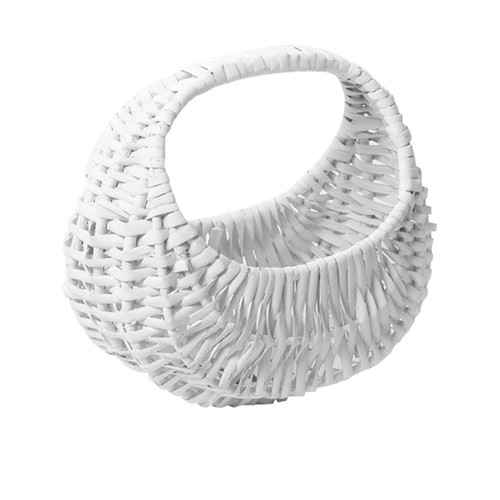 White wicker flower girl - flower,