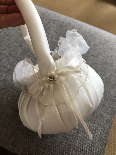 Flower girl basket for wedding - flower,