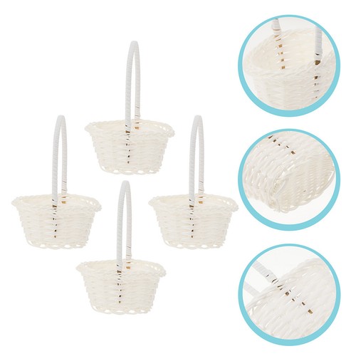 Pcs white plastic - plastic, flower