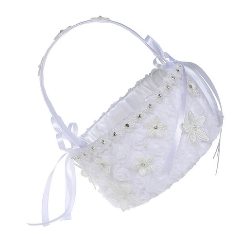 Reusable wedding baskets white - wedding,