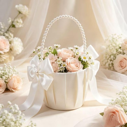 Wedding flower girl basket