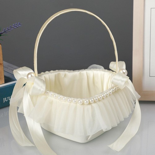 Flower girl basket wedding - flower,