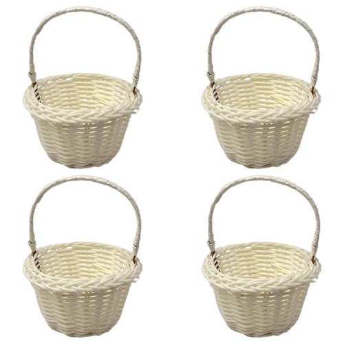 4pcs elegant rattan basket - 4pcs,