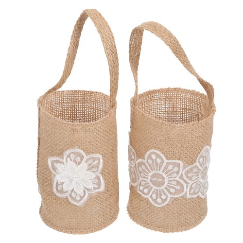 Reusable burlap flower girl - reusable,