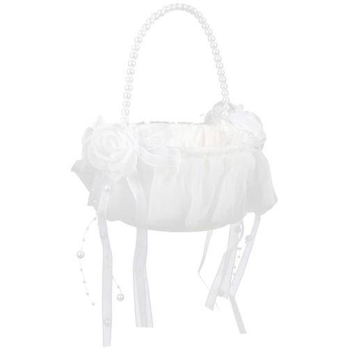 Elegant white wedding - wedding, basket