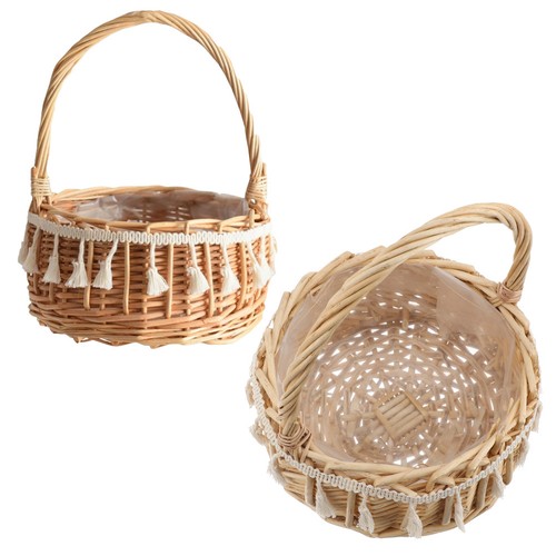 Small reusable rattan flower - small,