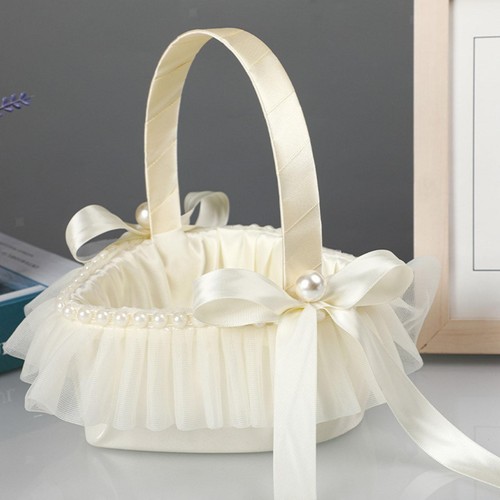Wedding basket flower girl - wedding,
