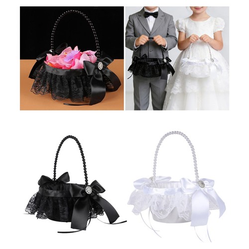 Wedding flower girl basket - girl,