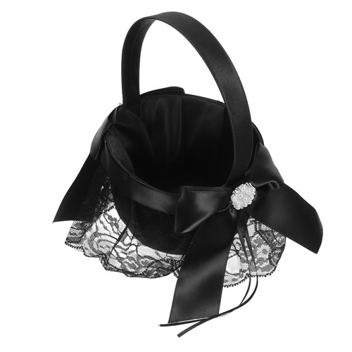 Elegant black wedding basket - wedding,