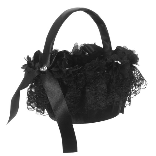 Reusable black wedding basket - reusable,