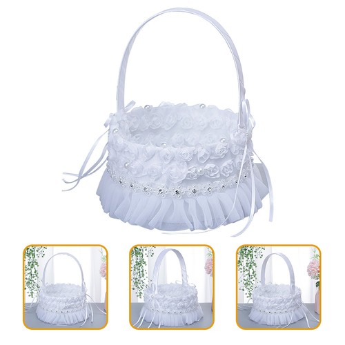Flower girl basket elegant - basket,