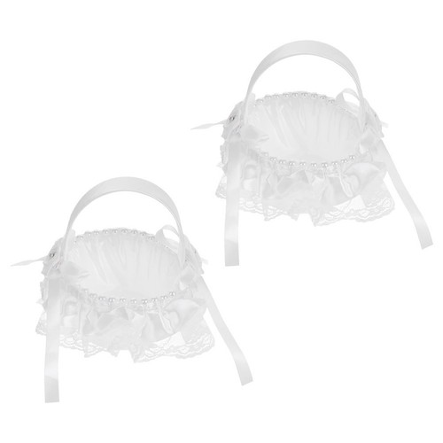 2pcs white polyester wedding - 2pcs,