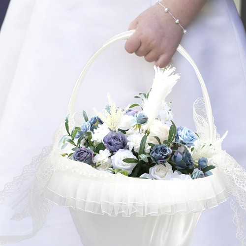 Flower girl basket wedding - basket,