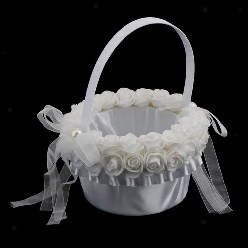 Elegant lace flower basket - flower,