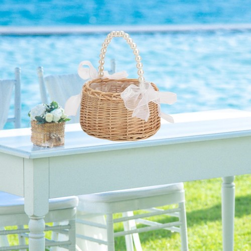 Flower girl basket wedding - flower,