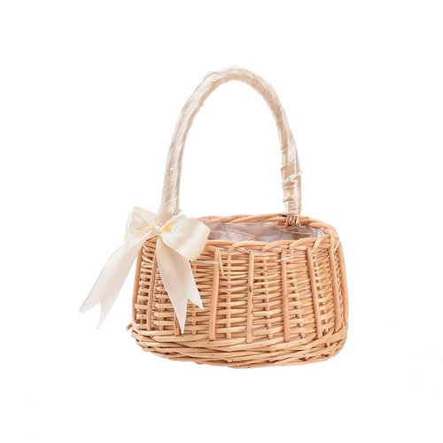 Handwoven wicker flower girl - handwoven,