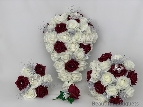 Wedding bouquets flowers ivory - bouquets,