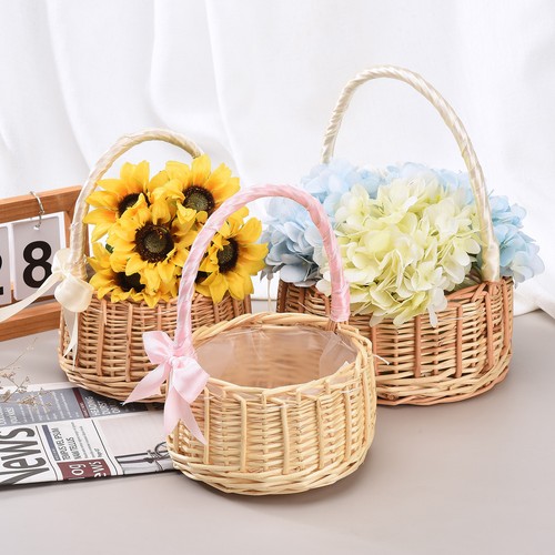 Handwoven wicker flower girl - handwoven,