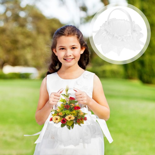 Small flower girl basket - girl,