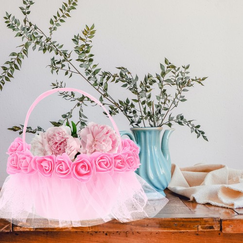 Flower girl basket - girl, wedding