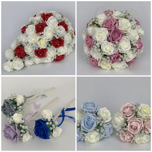 Wedding bouquets flowers ivory - flowers,