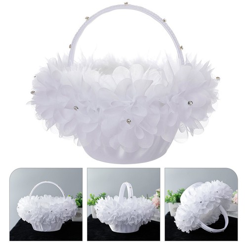 Flower girl basket wedding - basket,
