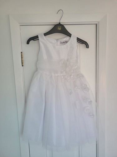 Flower girl dress white - dress,